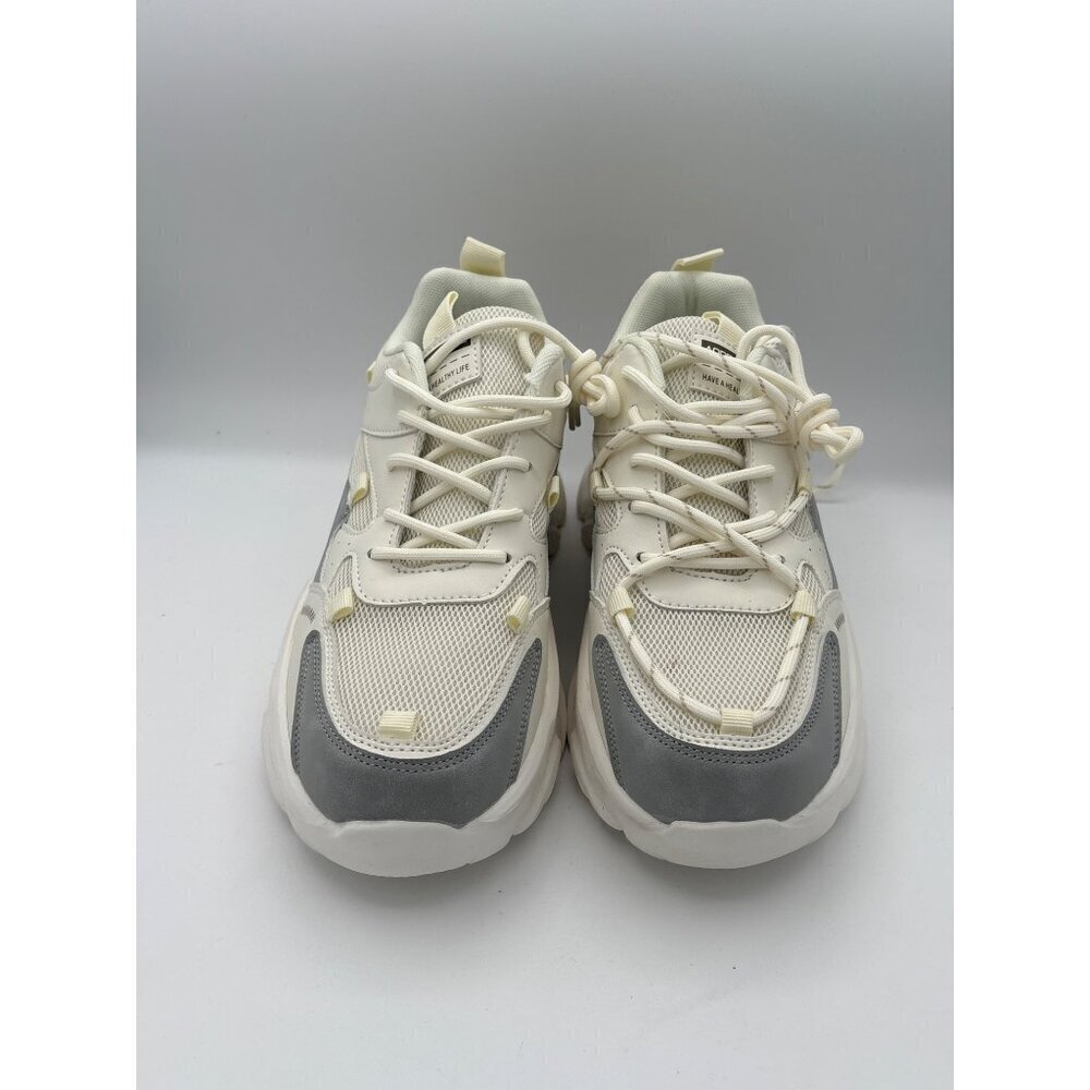 Women’s Addengjue Size 9 White Platform Sneakers
